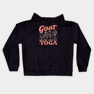 Goat Yoga Pose Class Kids Hoodie